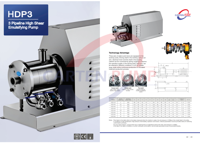 Bơm đồng hóa 3 tầng cánh HDP3
