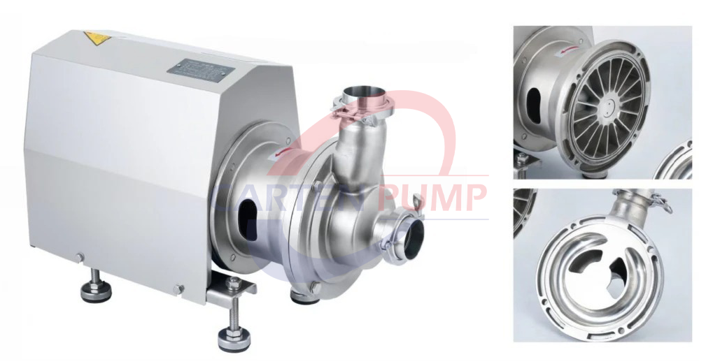 Cấu tạo bơm ly tâm tự mồi CIP