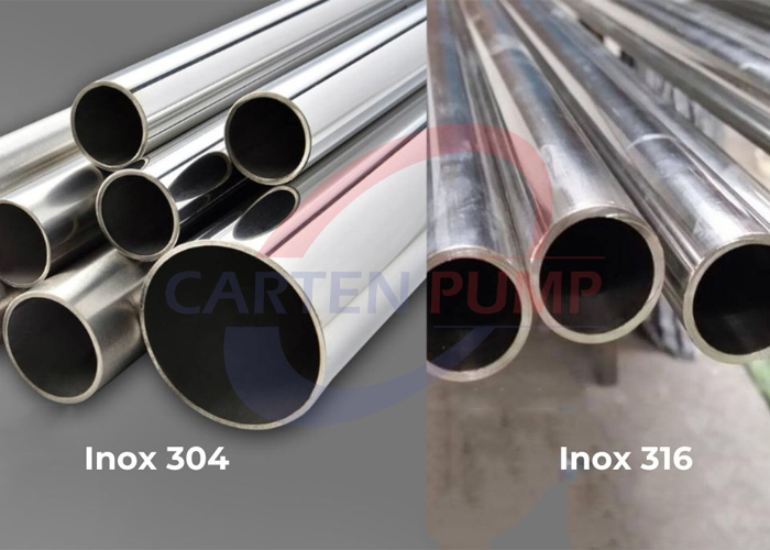 Khác nhau giữa inox 304 và 316L