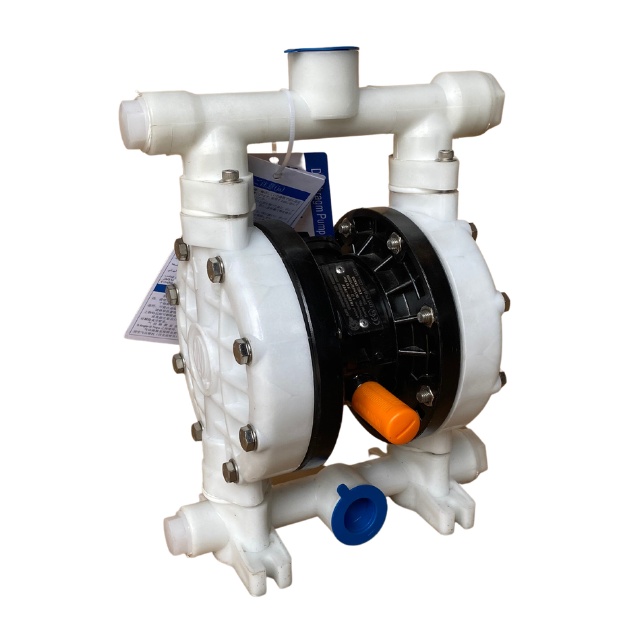 Bơm màng Carten DYI HLD15-PPFF mini thân nhựa PP, màng Teflon bơm axit đậm đặc